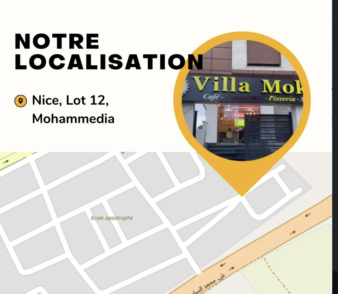 Localisation de Villa Moka à Nice, Lot 12, Mohammédia